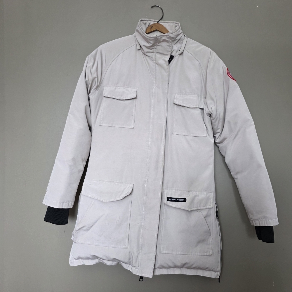 CANADA GOOSE | Cream Expedition Parka – Women’s XL - Picture 4 of 14